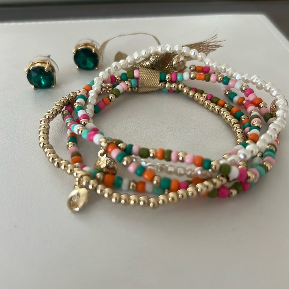 J. Crew bracelet and earring set
